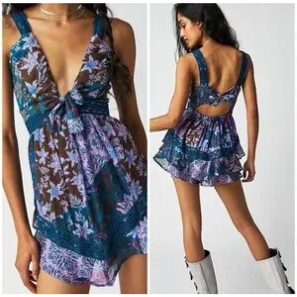 Free People Bali Oletta Romper Size M - Picture 2 of 7
